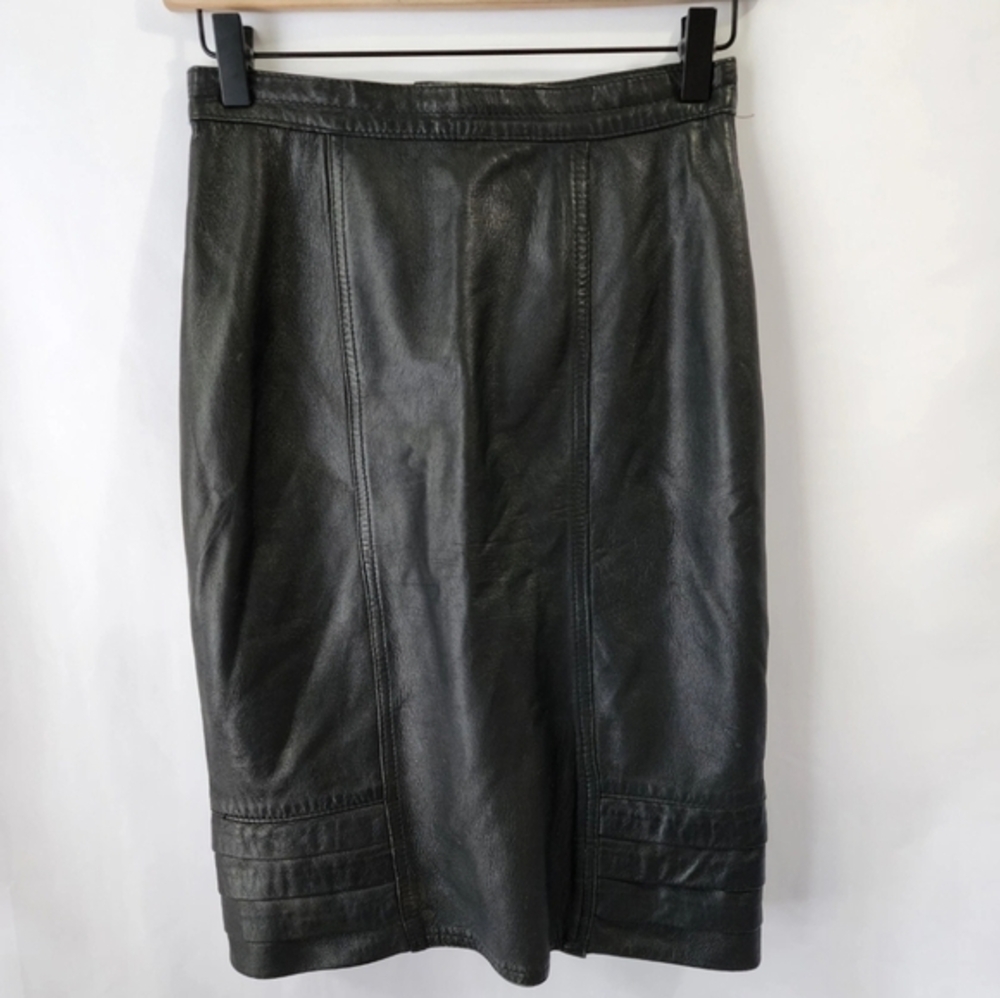 Vintage John Firenze •‎ Leather Skirt